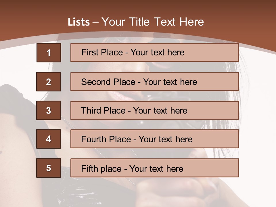 A Woman Holding A Gun In Her Hand PowerPoint Template