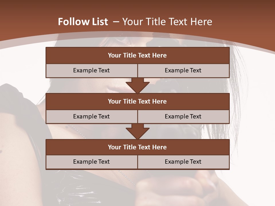 A Woman Holding A Gun In Her Hand PowerPoint Template