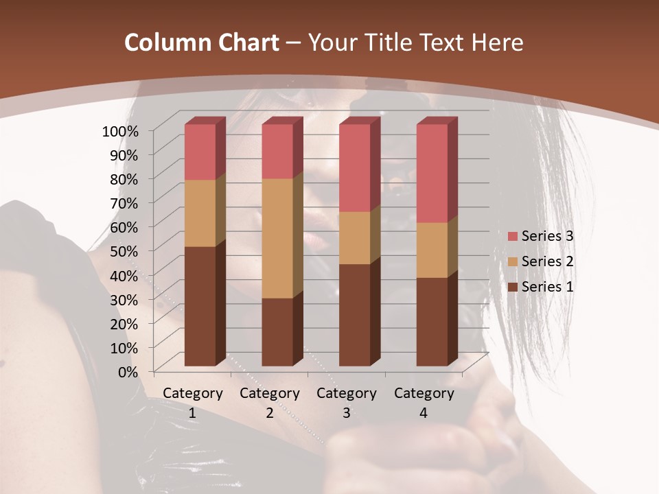 A Woman Holding A Gun In Her Hand PowerPoint Template