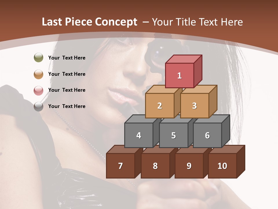 A Woman Holding A Gun In Her Hand PowerPoint Template