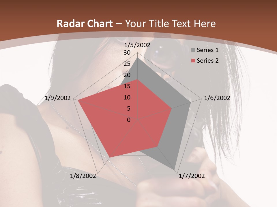 A Woman Holding A Gun In Her Hand PowerPoint Template