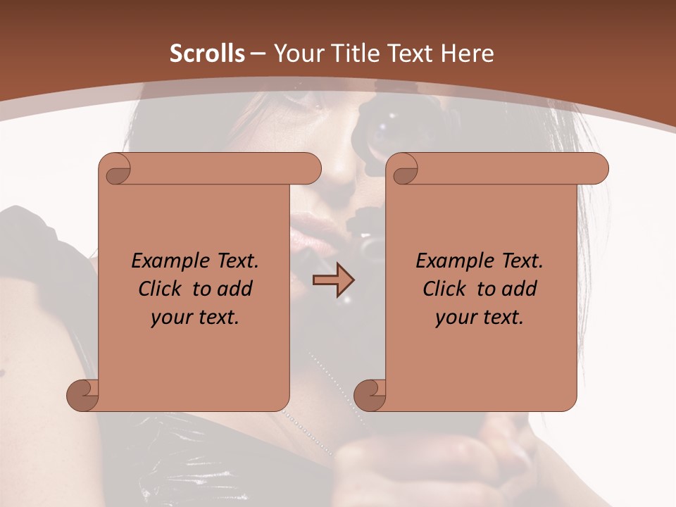 A Woman Holding A Gun In Her Hand PowerPoint Template