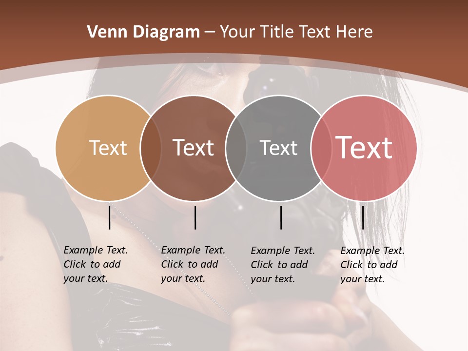 A Woman Holding A Gun In Her Hand PowerPoint Template