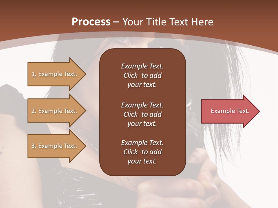 A Woman Holding A Gun In Her Hand PowerPoint Template