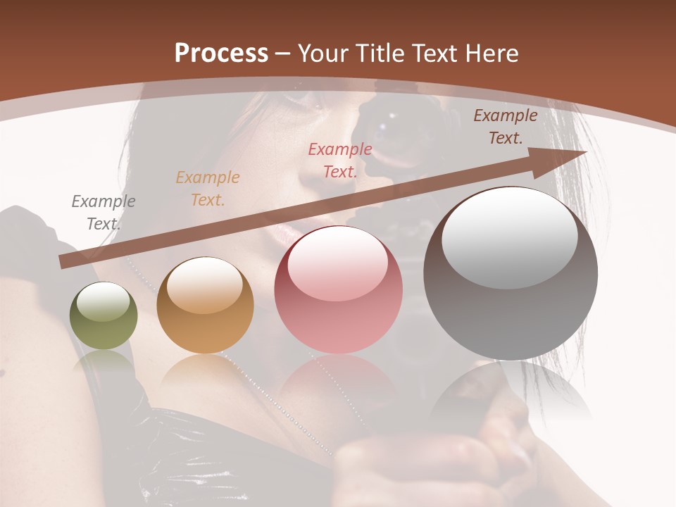 A Woman Holding A Gun In Her Hand PowerPoint Template