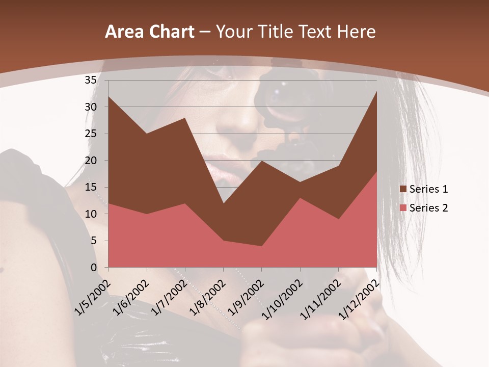 A Woman Holding A Gun In Her Hand PowerPoint Template