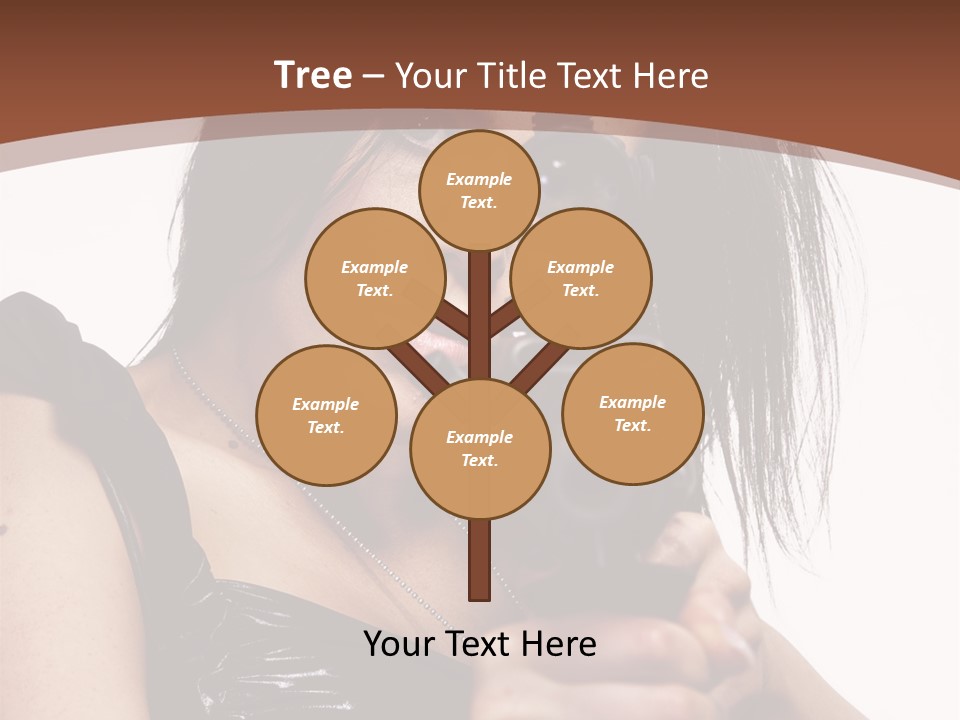 A Woman Holding A Gun In Her Hand PowerPoint Template