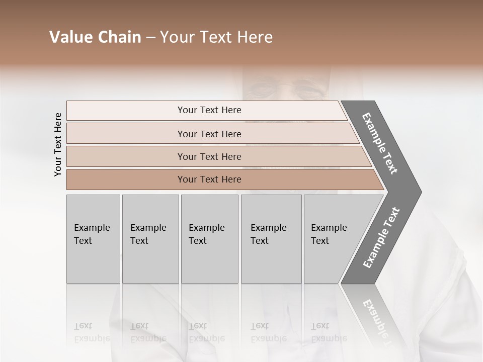A Man In A White Robe Is Smiling PowerPoint Template