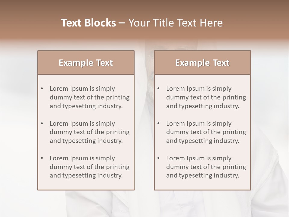A Man In A White Robe Is Smiling PowerPoint Template
