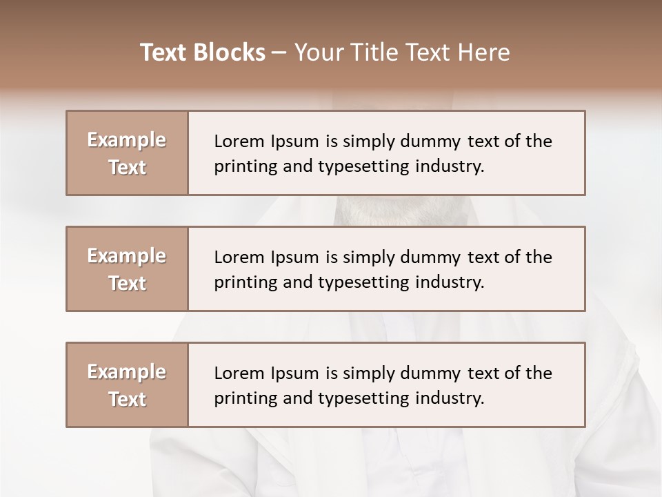 A Man In A White Robe Is Smiling PowerPoint Template
