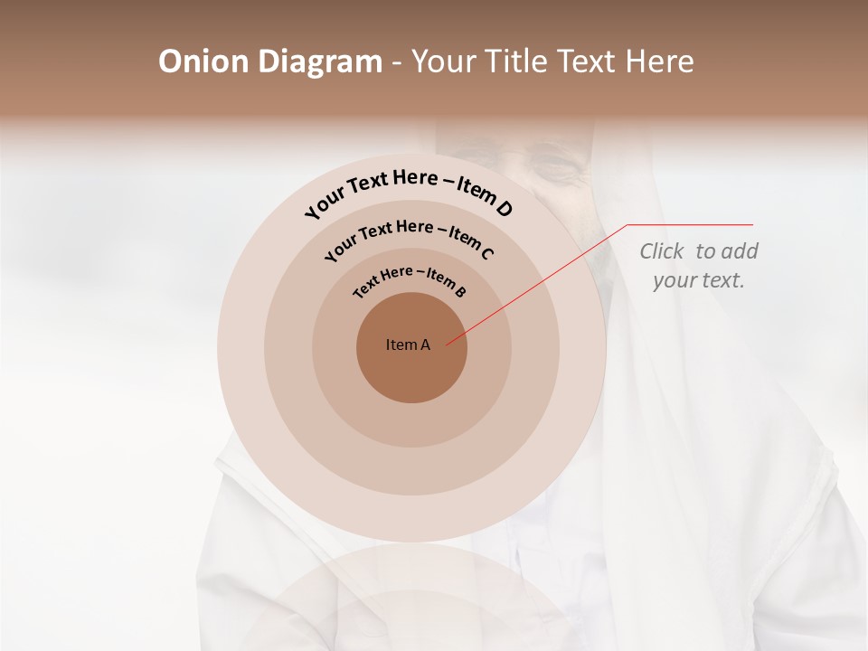 A Man In A White Robe Is Smiling PowerPoint Template