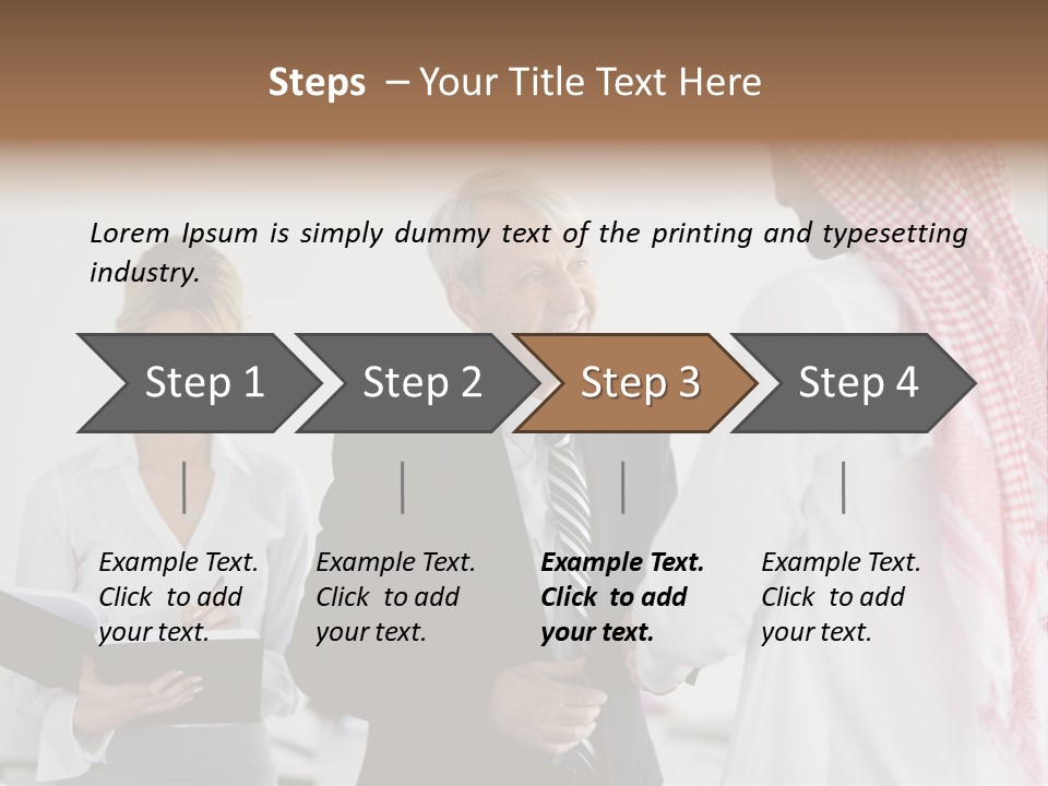 A Group Of People Standing Around Each Other PowerPoint Template