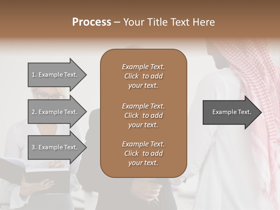 A Group Of People Standing Around Each Other PowerPoint Template