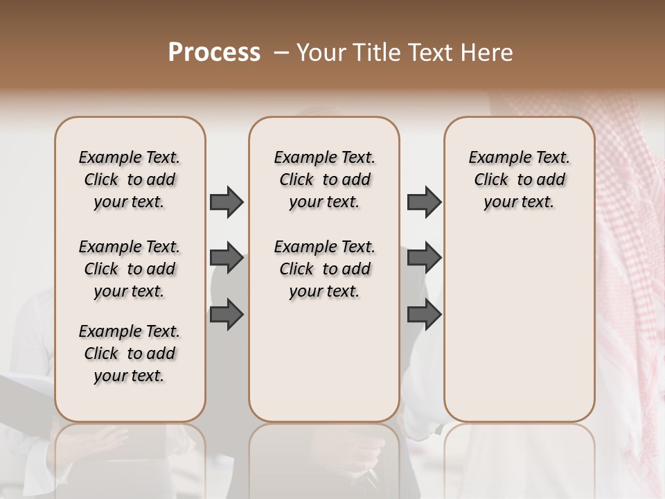 A Group Of People Standing Around Each Other PowerPoint Template
