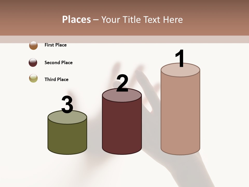 A Person's Hand Reaching Out From Behind A Wall PowerPoint Template