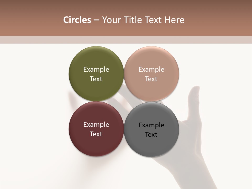 A Person's Hand Reaching Out From Behind A Wall PowerPoint Template