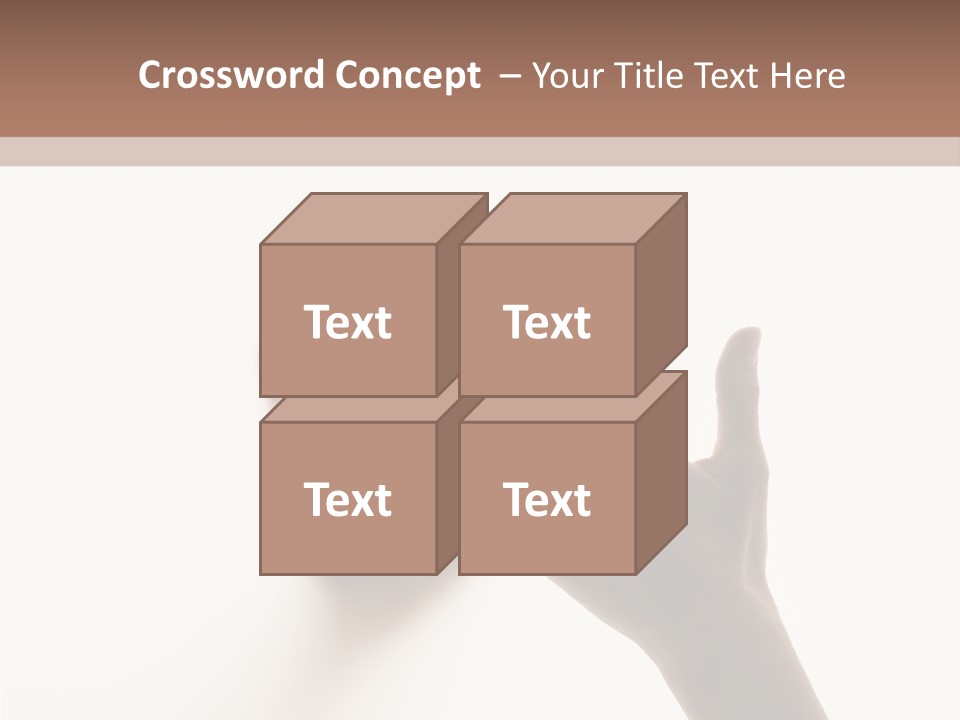 A Person's Hand Reaching Out From Behind A Wall PowerPoint Template