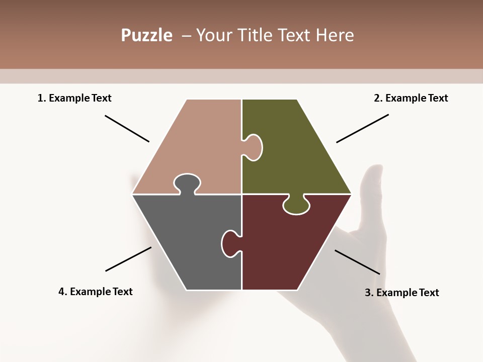 A Person's Hand Reaching Out From Behind A Wall PowerPoint Template