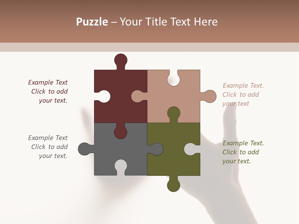 A Person's Hand Reaching Out From Behind A Wall PowerPoint Template