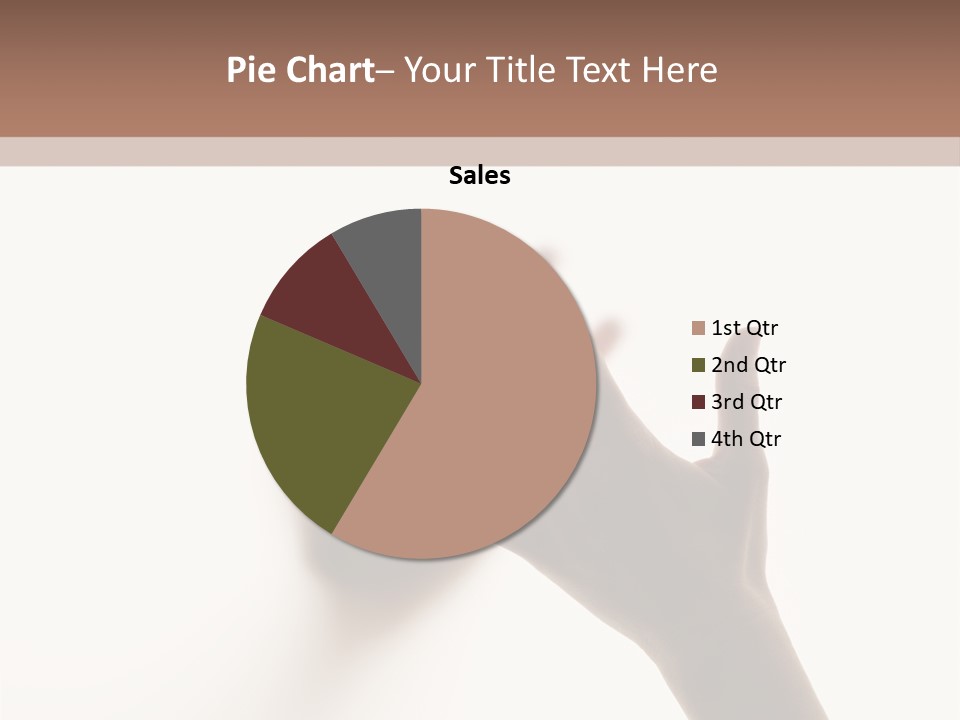 A Person's Hand Reaching Out From Behind A Wall PowerPoint Template