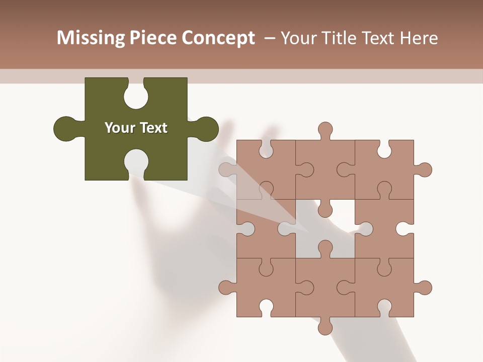 A Person's Hand Reaching Out From Behind A Wall PowerPoint Template