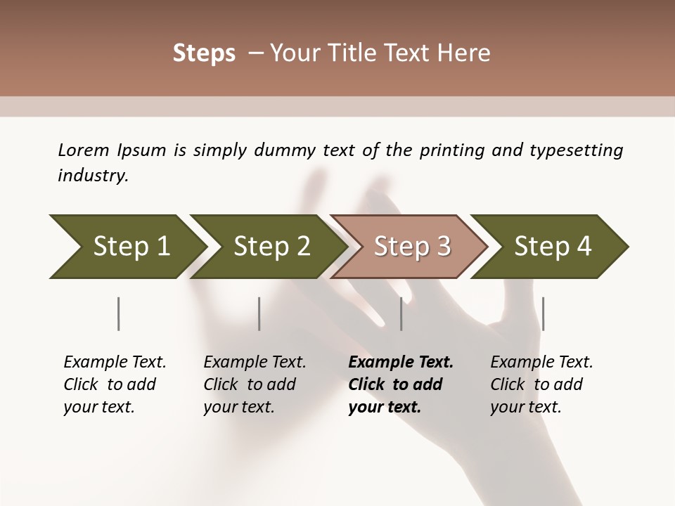 A Person's Hand Reaching Out From Behind A Wall PowerPoint Template