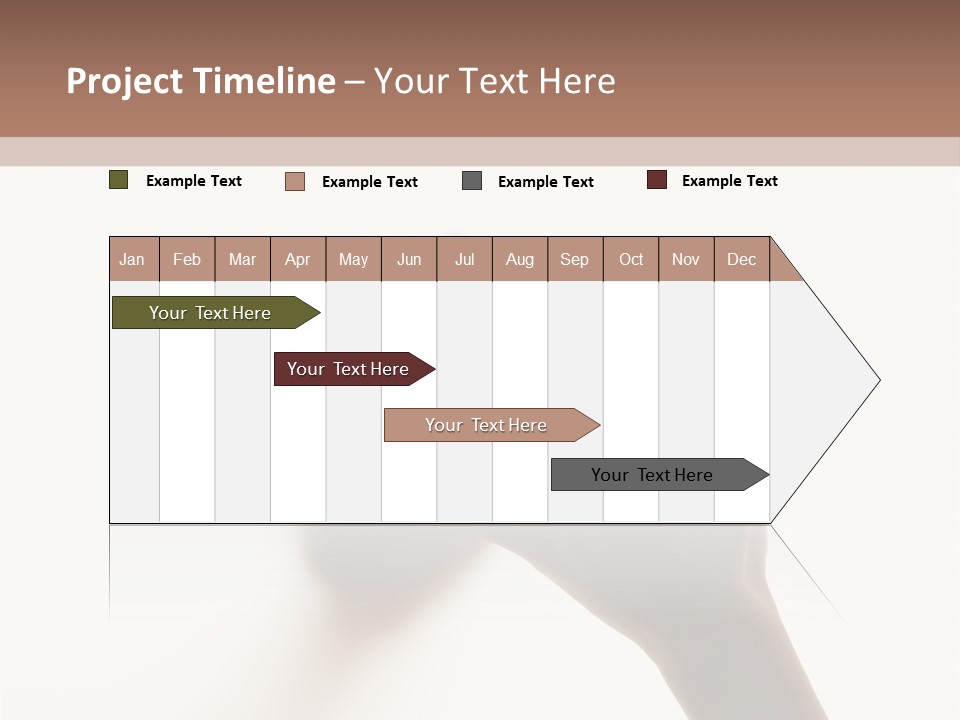 A Person's Hand Reaching Out From Behind A Wall PowerPoint Template