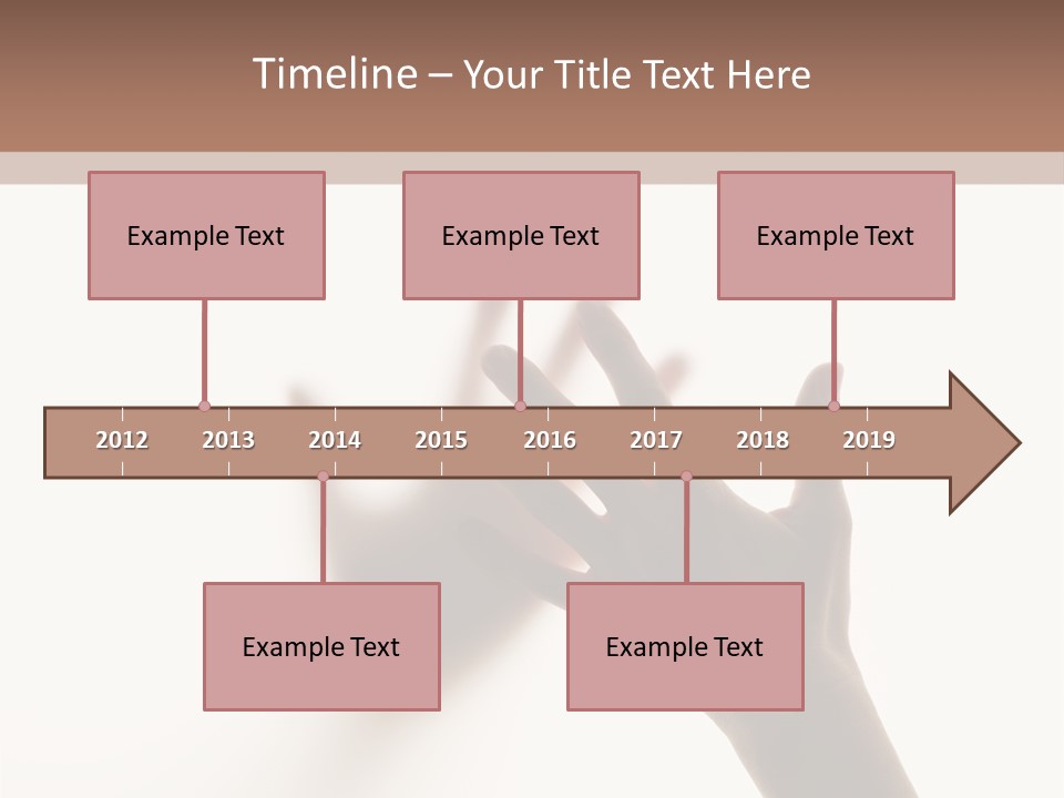 A Person's Hand Reaching Out From Behind A Wall PowerPoint Template
