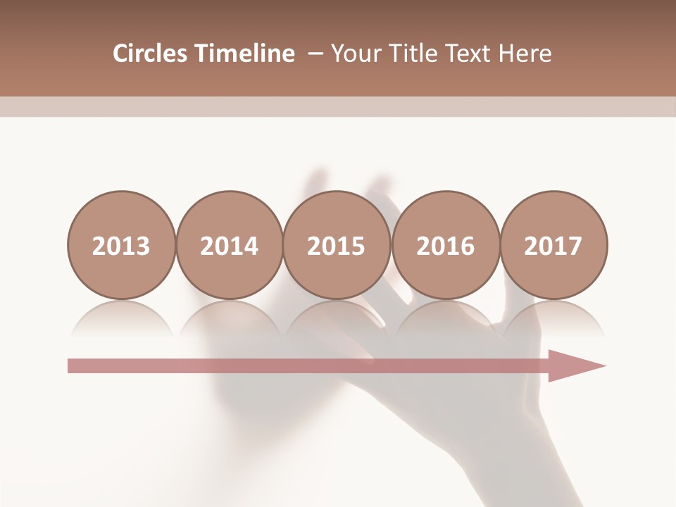 A Person's Hand Reaching Out From Behind A Wall PowerPoint Template