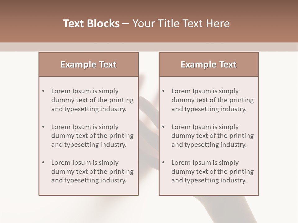 A Person's Hand Reaching Out From Behind A Wall PowerPoint Template