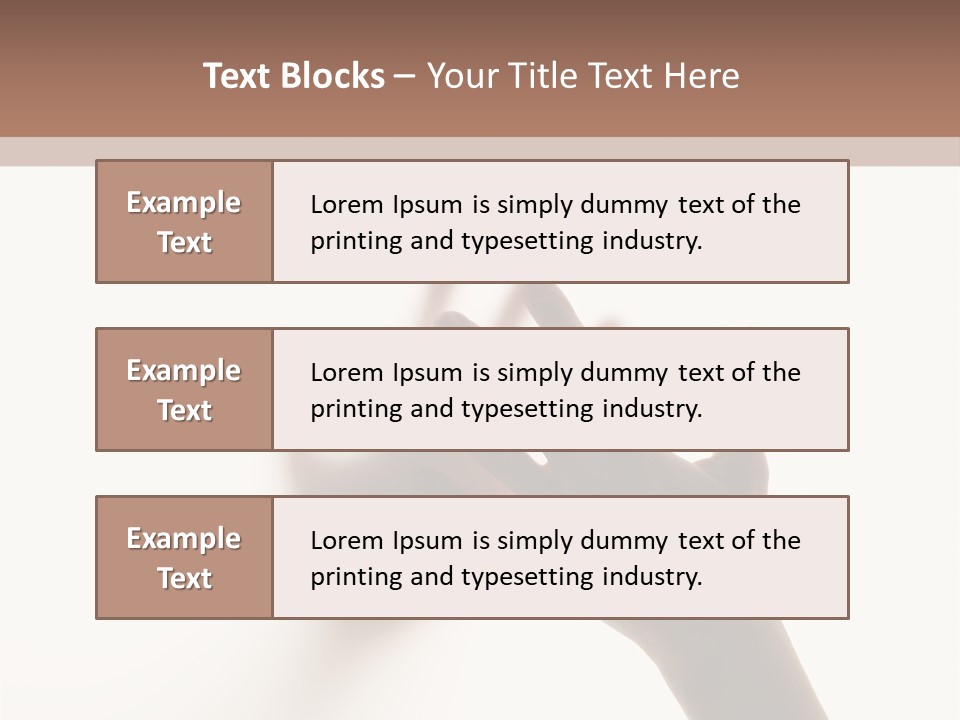 A Person's Hand Reaching Out From Behind A Wall PowerPoint Template