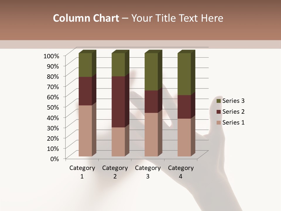 A Person's Hand Reaching Out From Behind A Wall PowerPoint Template