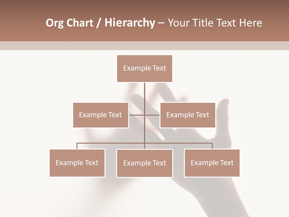 A Person's Hand Reaching Out From Behind A Wall PowerPoint Template