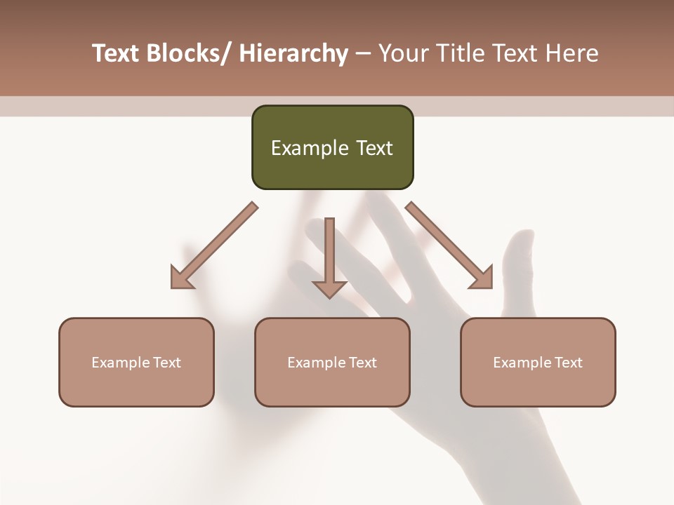 A Person's Hand Reaching Out From Behind A Wall PowerPoint Template