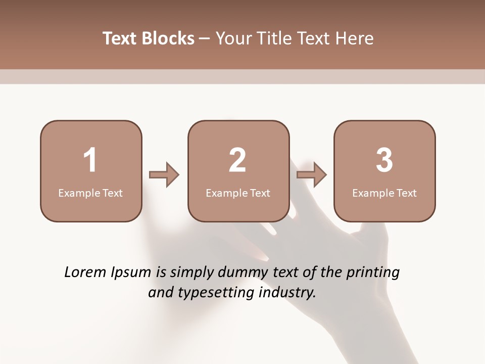 A Person's Hand Reaching Out From Behind A Wall PowerPoint Template