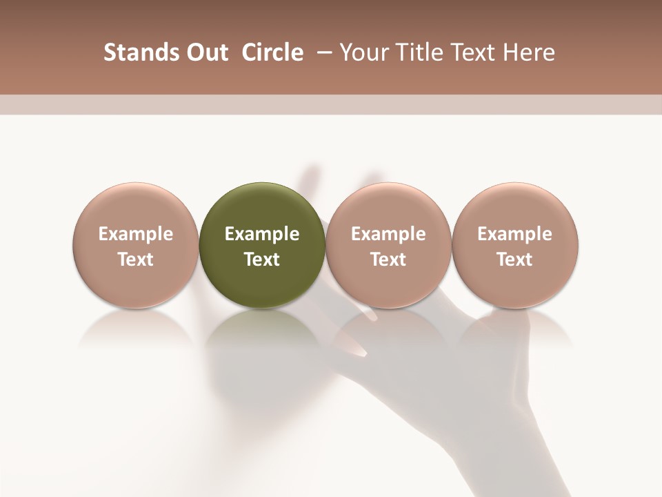 A Person's Hand Reaching Out From Behind A Wall PowerPoint Template