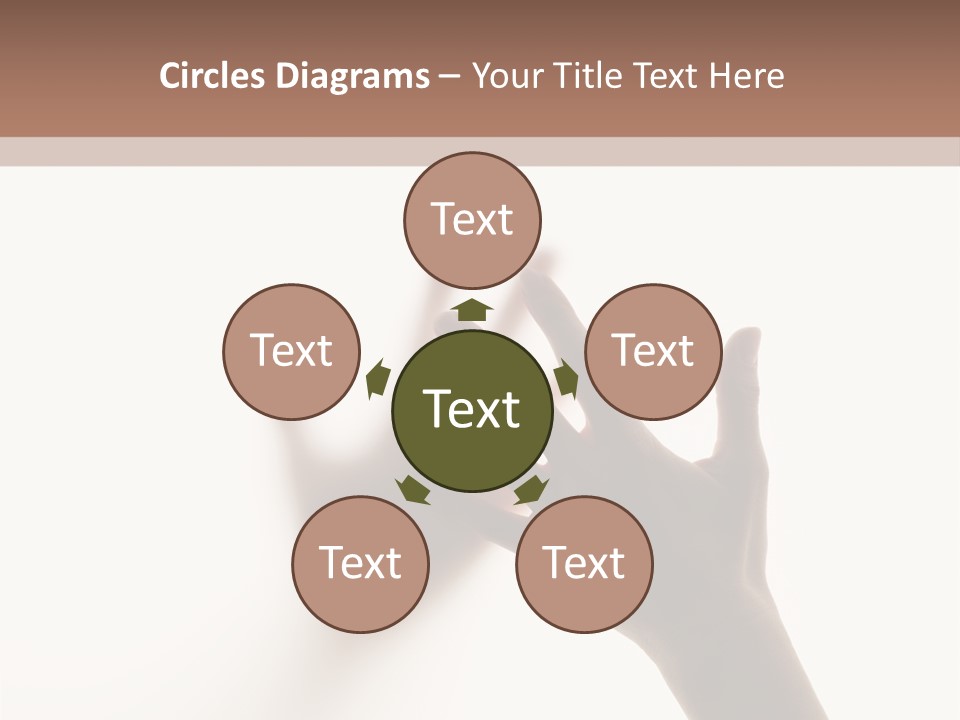 A Person's Hand Reaching Out From Behind A Wall PowerPoint Template