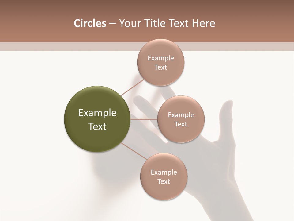 A Person's Hand Reaching Out From Behind A Wall PowerPoint Template