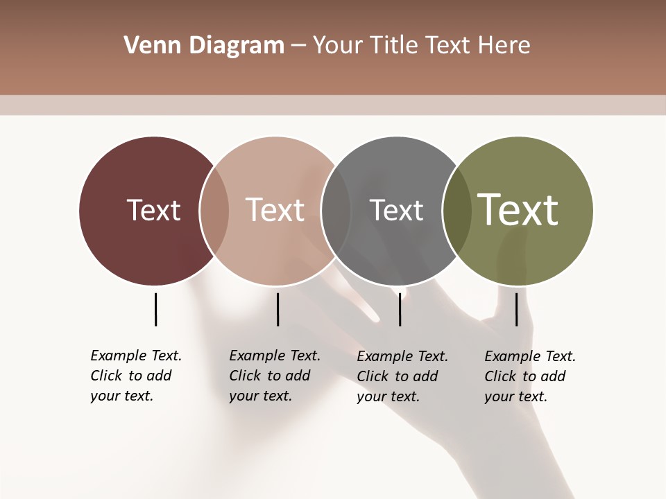 A Person's Hand Reaching Out From Behind A Wall PowerPoint Template