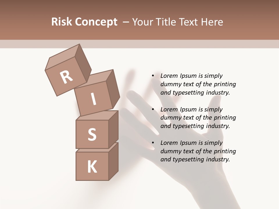 A Person's Hand Reaching Out From Behind A Wall PowerPoint Template