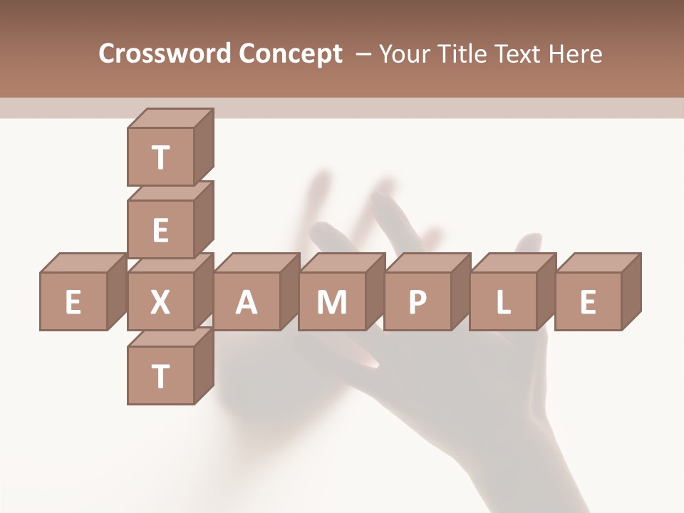 A Person's Hand Reaching Out From Behind A Wall PowerPoint Template