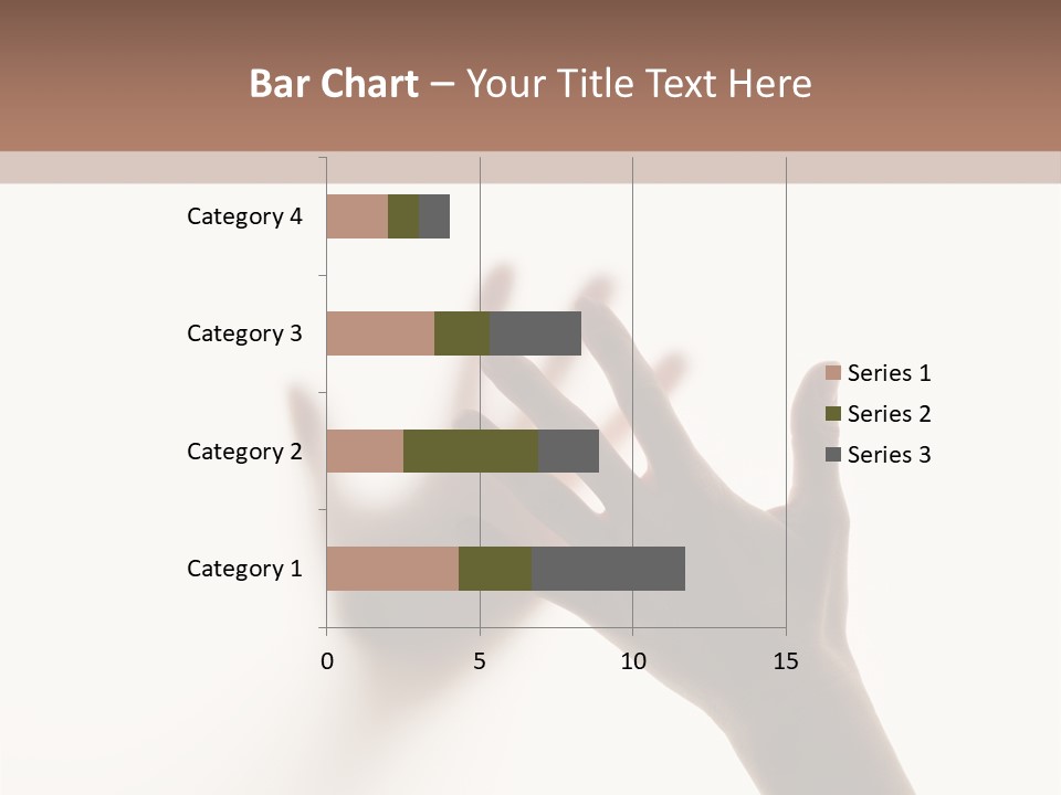 A Person's Hand Reaching Out From Behind A Wall PowerPoint Template