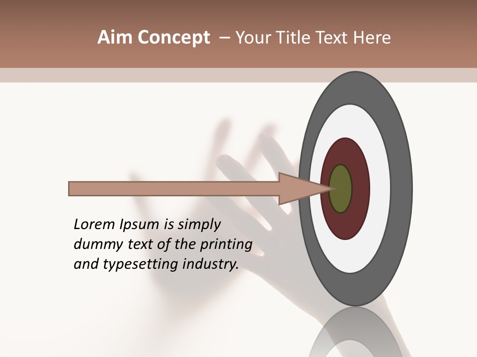 A Person's Hand Reaching Out From Behind A Wall PowerPoint Template