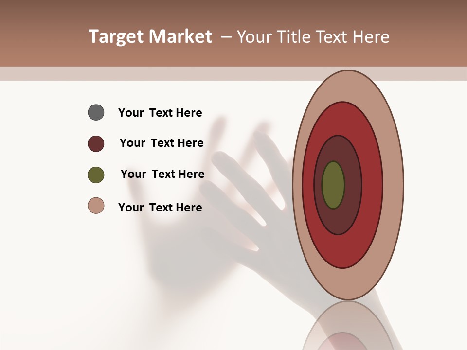 A Person's Hand Reaching Out From Behind A Wall PowerPoint Template