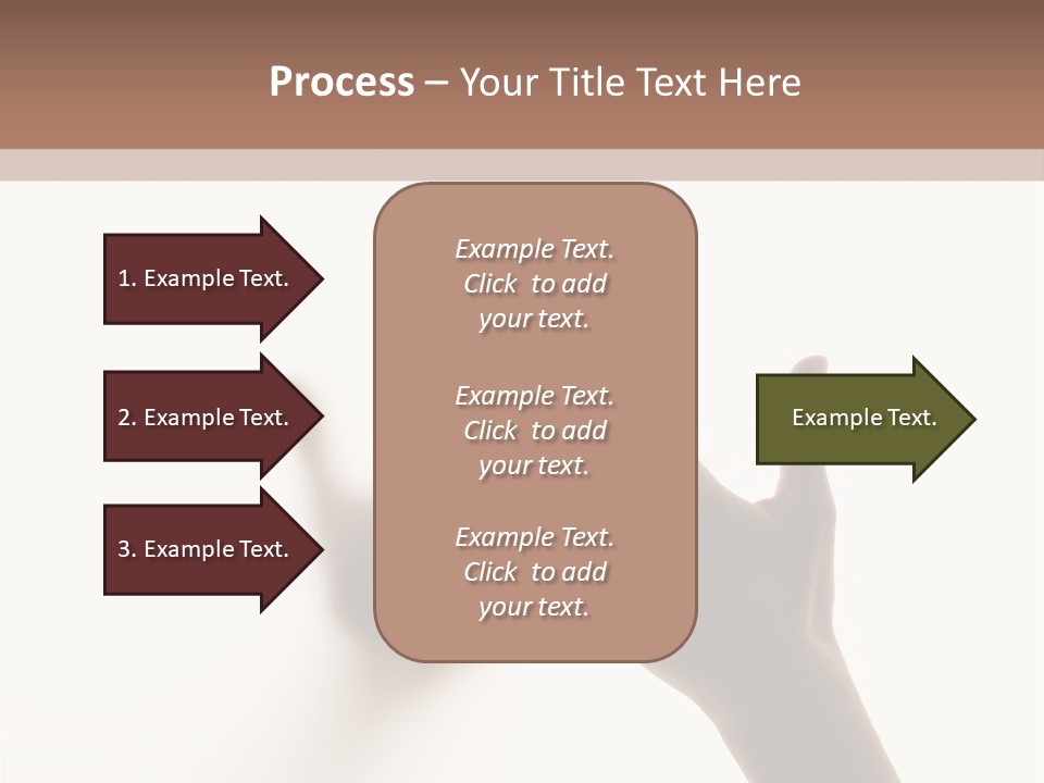 A Person's Hand Reaching Out From Behind A Wall PowerPoint Template