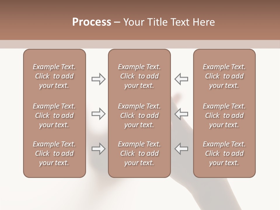A Person's Hand Reaching Out From Behind A Wall PowerPoint Template