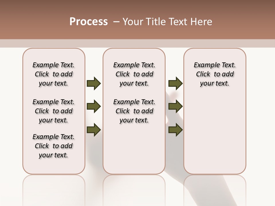 A Person's Hand Reaching Out From Behind A Wall PowerPoint Template