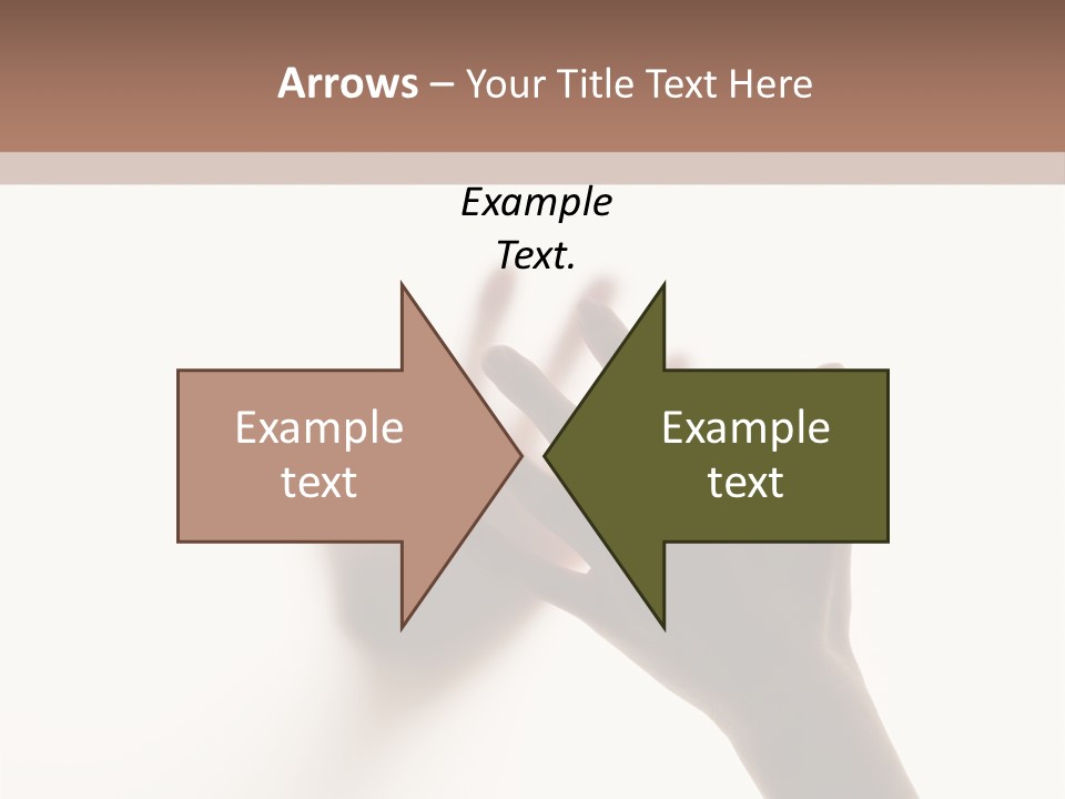 A Person's Hand Reaching Out From Behind A Wall PowerPoint Template