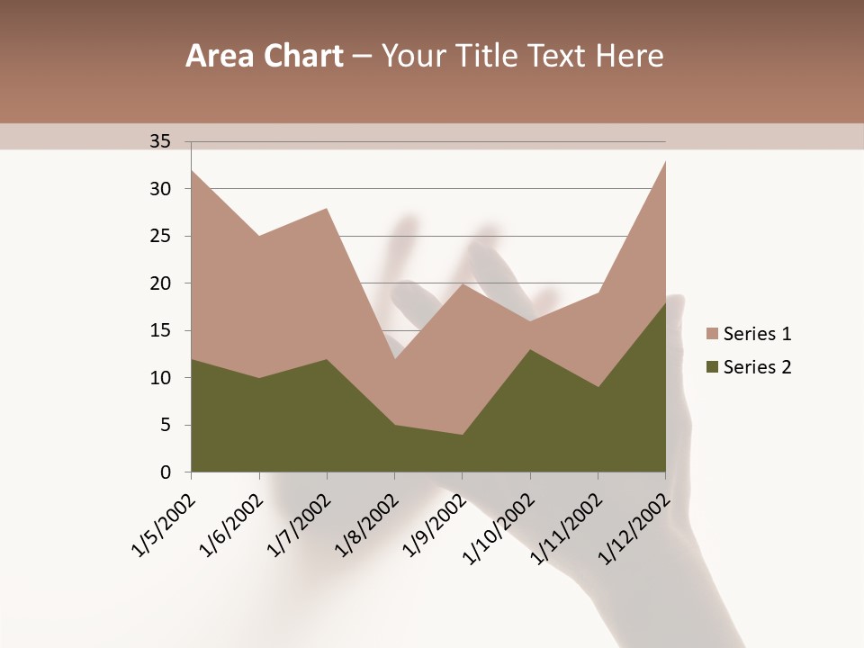 A Person's Hand Reaching Out From Behind A Wall PowerPoint Template