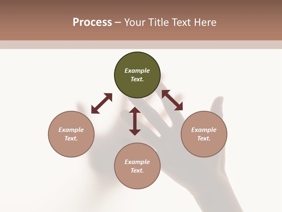 A Person's Hand Reaching Out From Behind A Wall PowerPoint Template